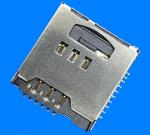 2 In 1 SIM Card +Micro SD Connector,PUSH PULL,H2.7mm